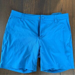 RHONE Vibrant Blue Flat Front Shorts